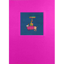 Hund mit Geschenken