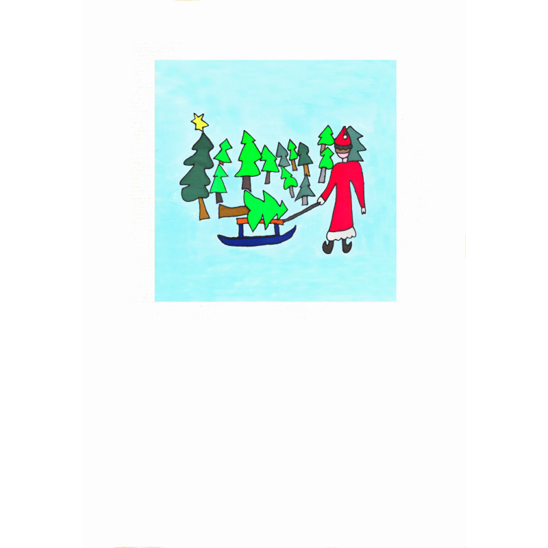 Samichlaus mit Schlitten